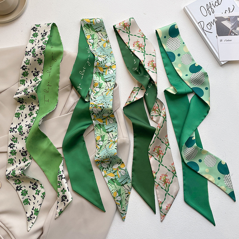 Luxury Bags Sell - Luxury Narrow Short Twill Silk Scarf