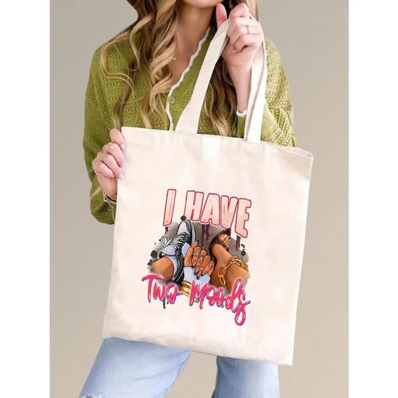 ROMWE Kawaii Bow Pattern Canva - огляд і ціна Canvas Tote Designer