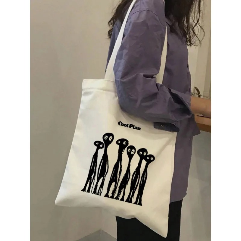 ROMWE Kawaii Bow Pattern Canva - огляд і ціна Canvas Tote Designer