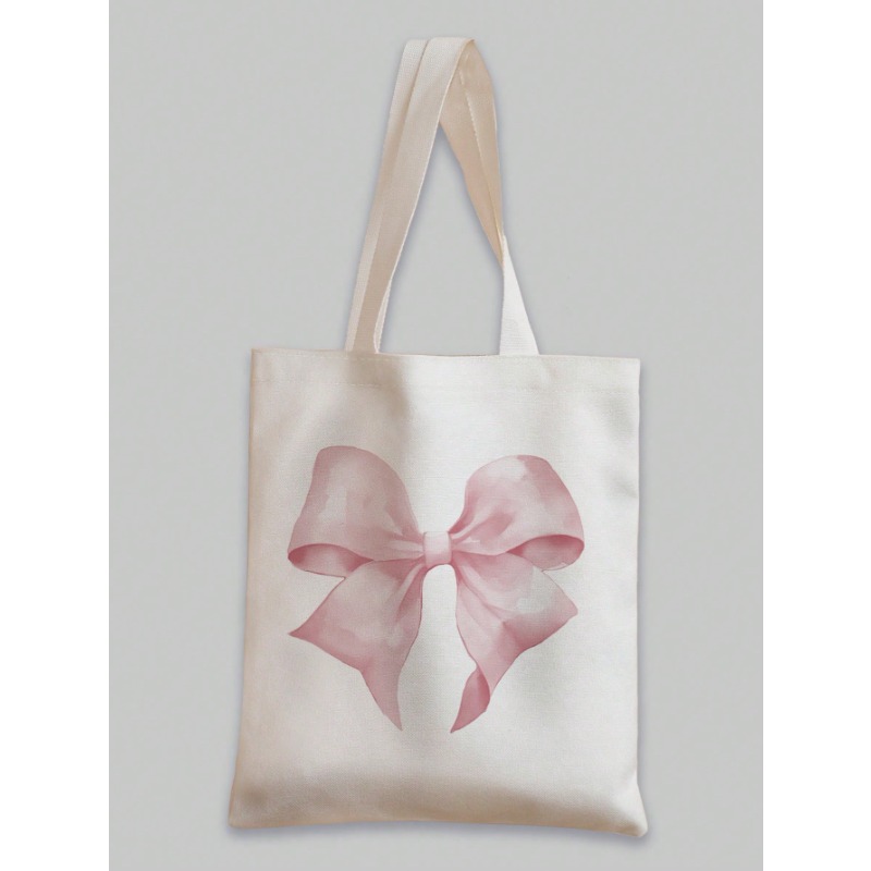 ROMWE Kawaii Bow Pattern Canva - огляд і ціна Canvas Tote Designer