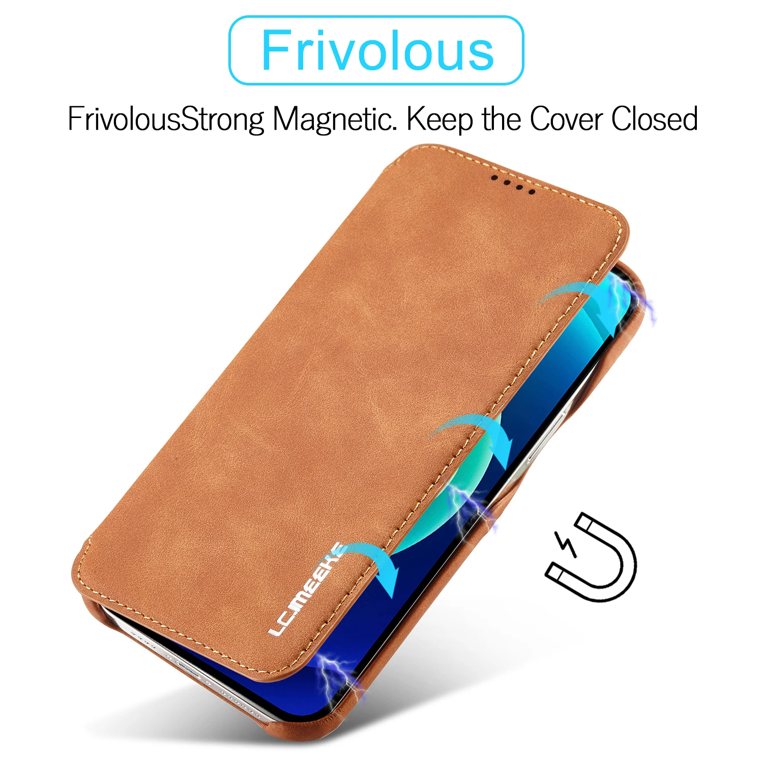 Leather Flip Wallet Magnetic C - огляд і ціна Briefcase Leather Slim