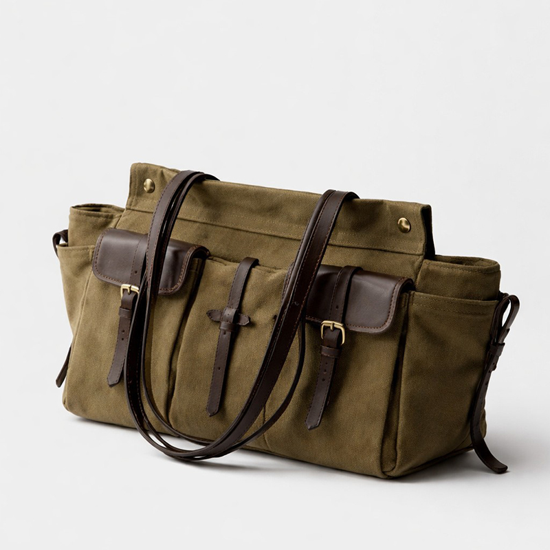 Vintage Canvas Leather Multi-p - огляд і ціна Canvas Tote Designer
