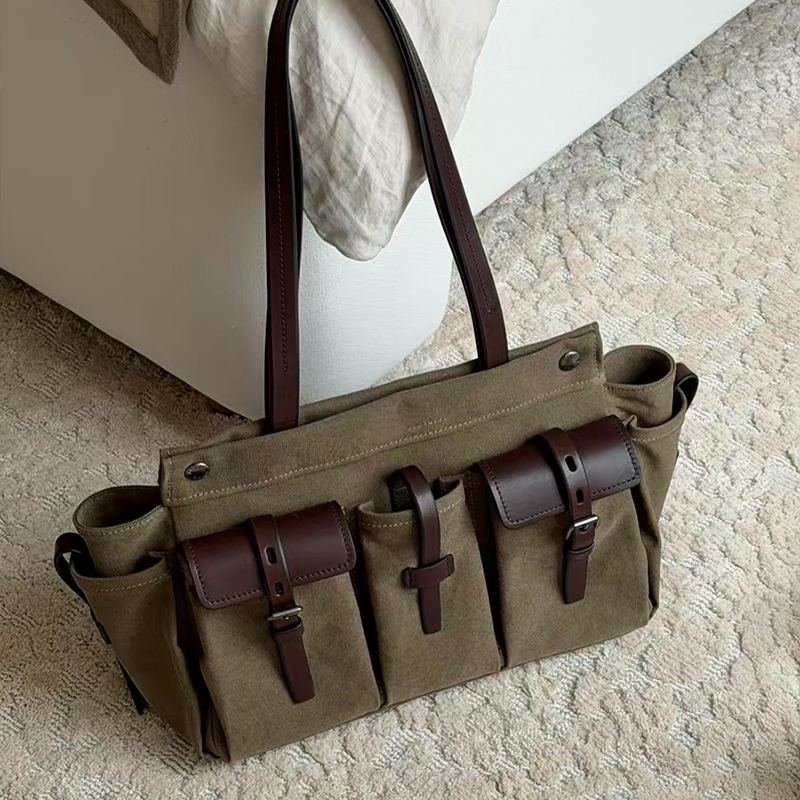 Vintage Canvas Leather Multi-p - огляд і ціна Canvas Tote Designer