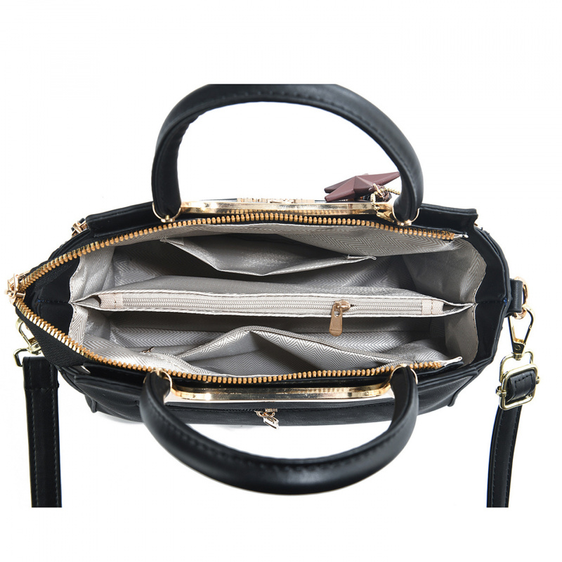Stylish women's handbag, solid - огляд і ціна Luxury Zipper Bags