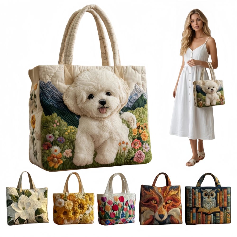 Vintage Women Quilted Tote Bag - огляд і ціна Canvas Tote Designer