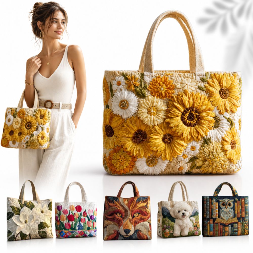 Vintage Women Quilted Tote Bag - огляд і ціна Canvas Tote Designer