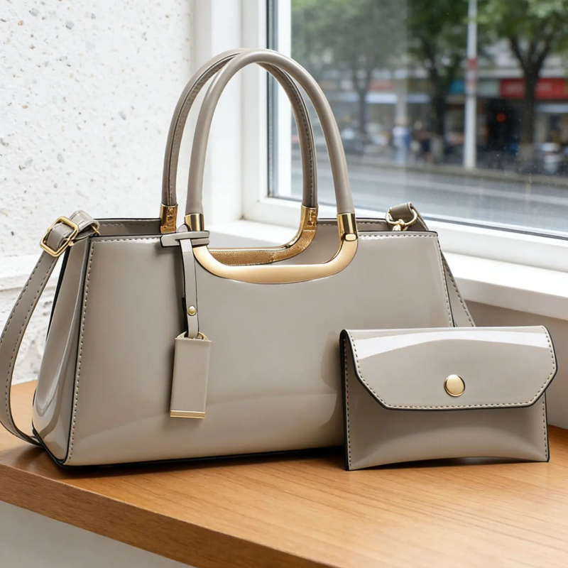 Women's Handbag Set, Light Lux - огляд і ціна Luxury Zipper Bags
