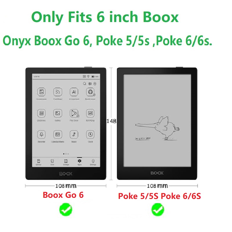 Case for Onyx Boox Go 6 Poke 5 - огляд і ціна Briefcase Leather Slim