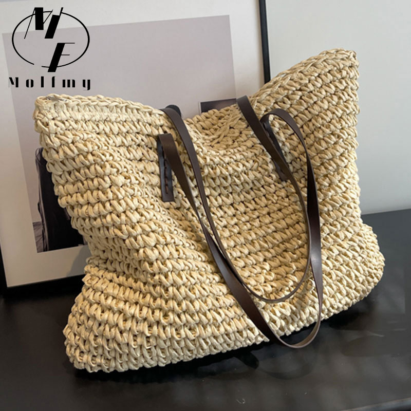 Straw Woven Tote Bags Casual L - огляд і ціна Luxury Bags Collection