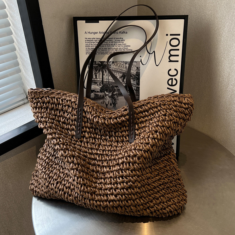 Straw Woven Tote Bags Casual L - огляд і ціна Luxury Bags Collection