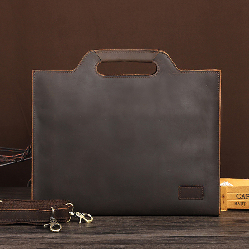 Newsbirds Thick Leather Black  - огляд і ціна Briefcase Leather Slim