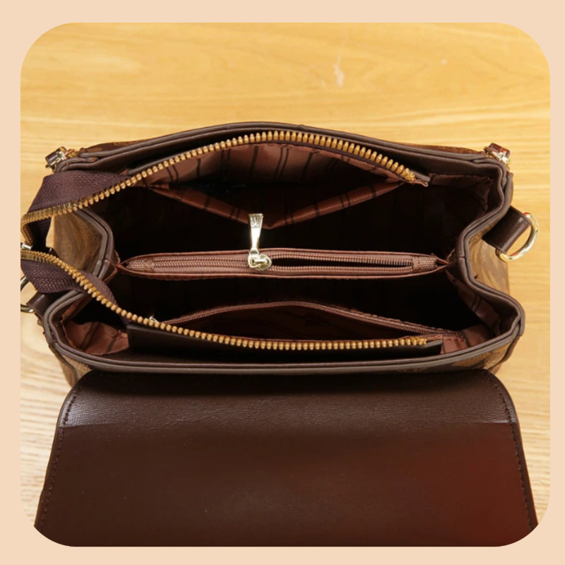 3-piece women's bag set, light - огляд і ціна Luxury Zipper Bags