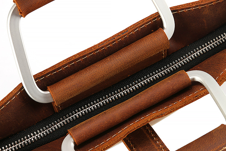 Men's Top Grain Crazy Horse Le - огляд і ціна Briefcase Leather Slim