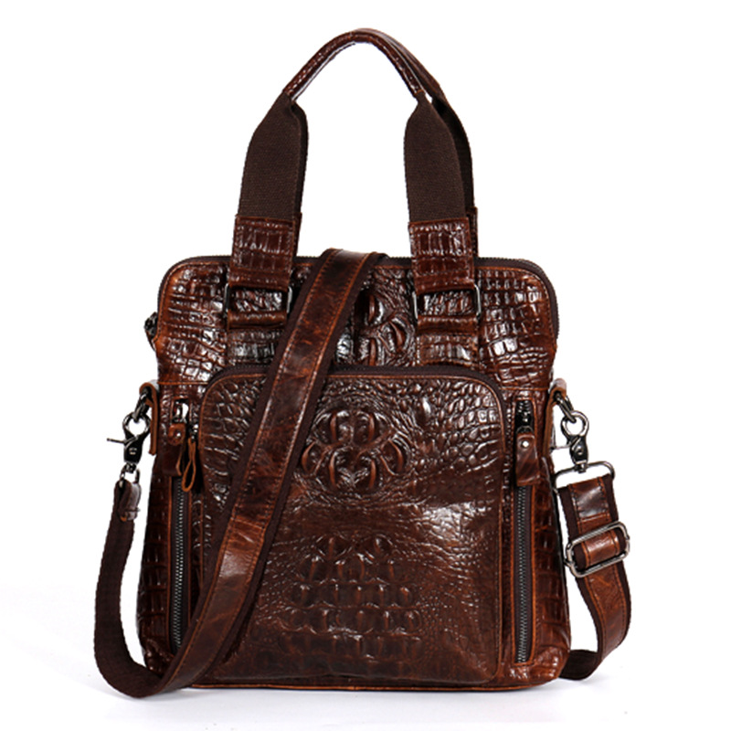 YETTIES Men's Slim Vertical La - огляд і ціна Briefcase Leather Slim