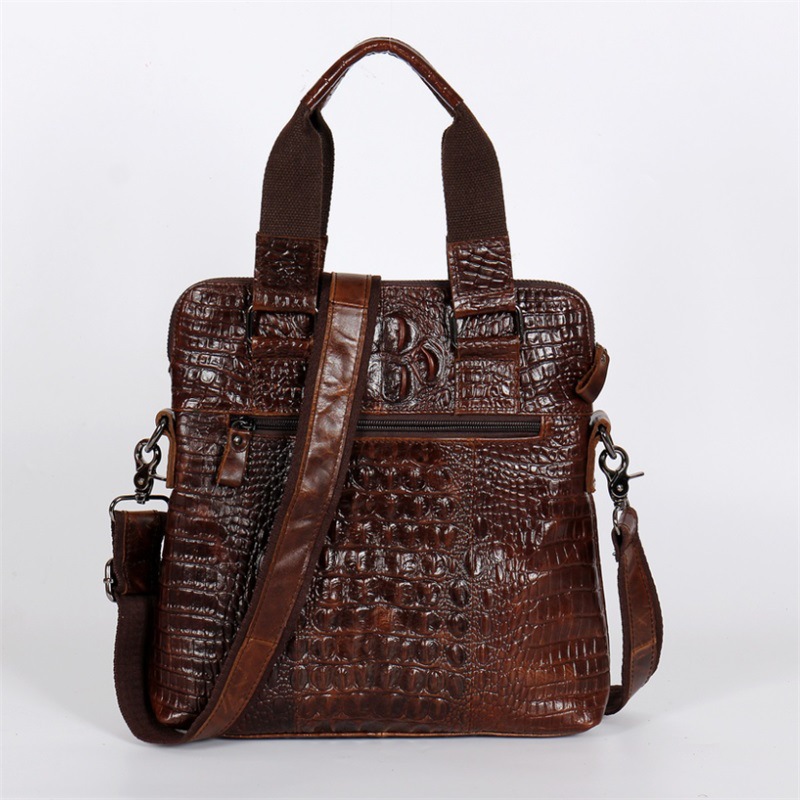 YETTIES Men's Slim Vertical La - огляд і ціна Briefcase Leather Slim